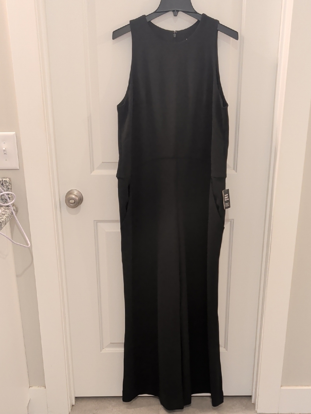Express Black Sleeveless Wide Leg Jumpsuit